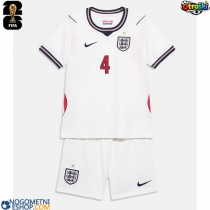 Otroški Nogometni dresi Anglija Declan Rice #4 Domači SP 2026 Kratek Rokav (+ Kratke hlače)
